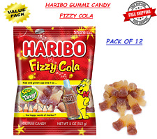 HARIBO Fizzy Cola GUMMI Candy 5 Ounce 12 per Case.