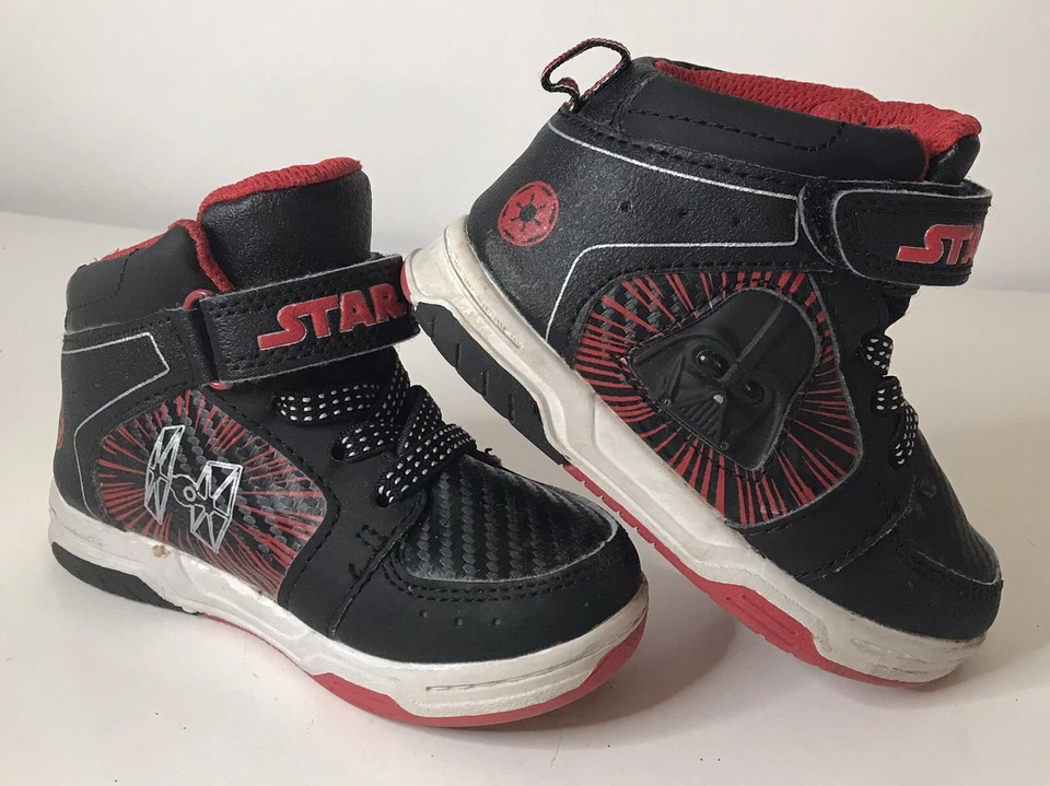 Star Wars Sneakers Darth Vader  High Top Shoes Boys US 7 - Image 1 of 4