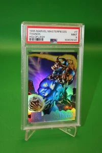 1995 Marvel Masterpieces Thanos Holoflash #7 PSA Graded! - Picture 1 of 4