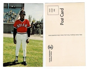 1975 Frank Robinson Cleveland Indians Team Issued Postcard HOF - Picture 1 of 1