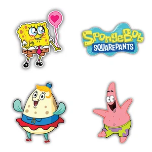 SpongeBob Cartoon Set Of 4 Vinyl Sticker Decal - 5'' longer side ID:9 - Picture 1 of 1