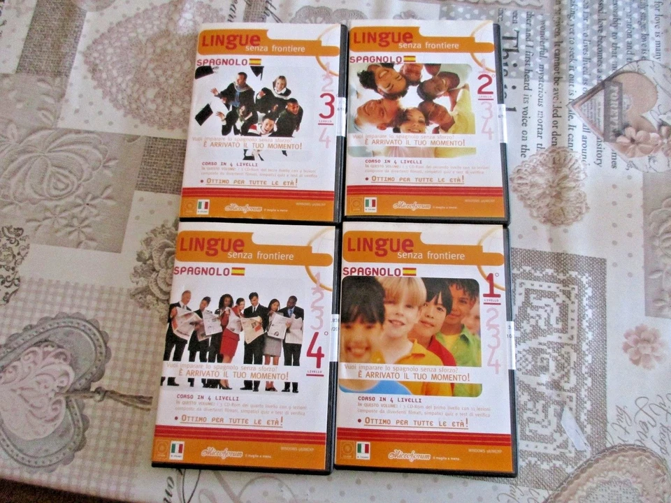 CD ROM LINGUE SENZA FRONTIERE SPAGNOLO 12 CD 36 LEZIONI - Immagine 1 di 2