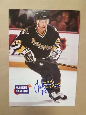 Маркус Наслунд с автографом фото журнал страница хоккей НХЛ подпись - Изображение 1 из 4