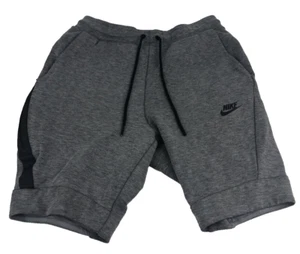 Nike Herren Sportswear Tech Fleece Shorts XS seitliche Reißverschlusstasche grau schwarz 805160091 - Bild 1 von 11