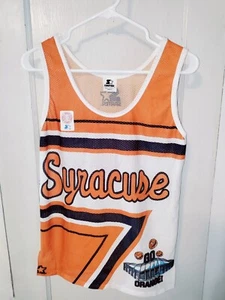 Vintage Syracuse University Starter Jersey Tank Top Starter Adult Size Small - Picture 1 of 6