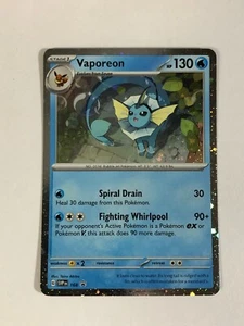 Pokemon TCG Promo SVP 168 Cosmos Holographic Vaporeon Near Mint - Picture 1 of 3