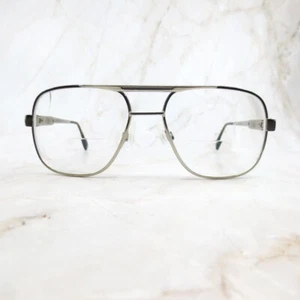 Safilo Elasta Eyeglasses Frame 3022/P 292 Men's Gray Metal Aviator Full Rim 135 - Picture 1 of 9