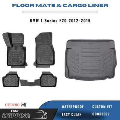 Juego completo de alfombrillas y revestimiento de maletero de coche para BMW Serie 1 F20 2012-2019 3D Foto 1 de 4