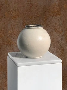 1950 GC VASE CERAMIQUE MODERNISTE BRUTALIST BAUHAUS Rene Herbst - Imagen 1 de 7