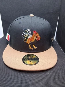 New Era Cap City Exclusive Mexico El Gallo Cap Size 7 1/8 Black & Brown New!!! - Picture 1 of 7