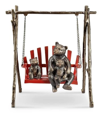 SPI Home Bear and Cubs on Porch Swing G - Image 1 of 3