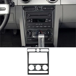 Carbon Fiber Interior Central Console Frame Cover Trim For Ford Mustang 2005-09 - Picture 1 of 11