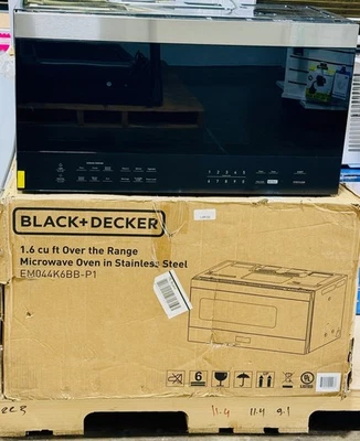 Microondas Black + Decker Over-the-Range 1,6 pies cúbicos CAJA ABIERTA Foto 1 de 4
