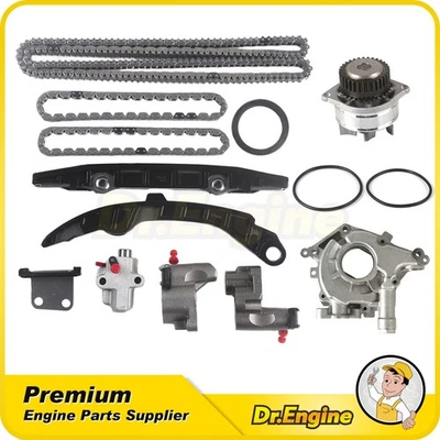 Kit de corrente de distribuição bomba de óleo bomba de água ajuste 02-07 Infiniti Nissan 350Z Murano 3,5L - Imagem 1 de 4