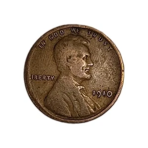 Nice Grade! 1910-P Lincoln Wheat Cent Collector Album Filler Rare US Coin - Picture 1 of 2