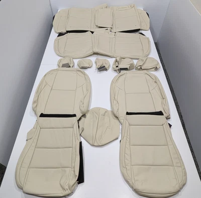 Fundas de asiento de cuero cachemir AT5 para Nissan Máxima S SL 2016-2018 Foto 1 de 4