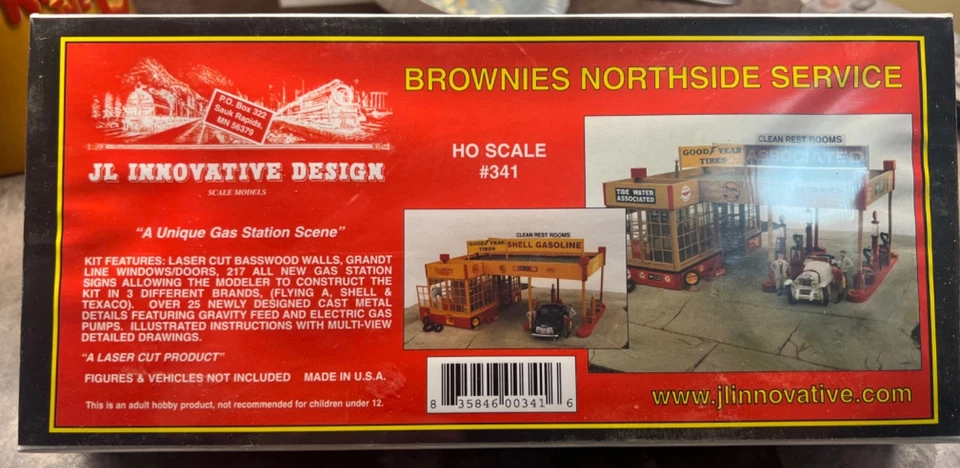 JL Innovative Design 'Brownies Northside Service' Kit #341. HO - Image 1 of 1