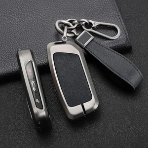 Metal Car Key Fob House Cover Case Shell Chain For BMW iX iX1 U06 G09 G05 G70 - Picture 1 of 8