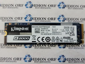 KINGSTON 250GB M.2 NVMe 2280 SSD SA2000M8250G, Grade A, SKU 19561 - Picture 1 of 1