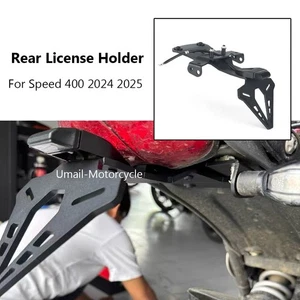 For Speed 400 2023 2024 Rear License Plate Holder Tail Tidy Fender LED Light Kit - Picture 1 of 10
