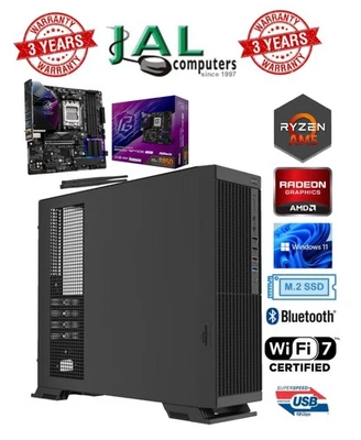 AMD Ryzen AM5 7/8/9 B850 Riptide Configure your own PC PCIe5 Win11 Pro WiFi 7/BT - Image 1 of 4