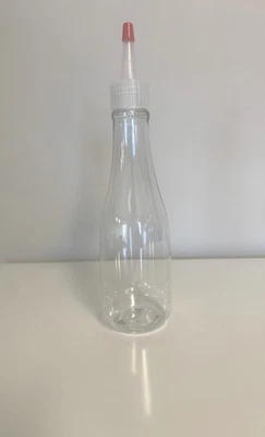 8 oz Woozy Plastic Squeeze Bottles (24-410) w/ Yorker Spout Dispensing Twist Cap - Image 1 of 4