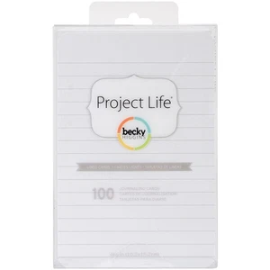 Schede Project Life 4"X6" foderate da 100/Pkg - Foto 1 di 1