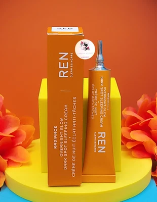 Crema para dormir Ren Clean Skincare Radiance Overnight Glow manchas oscuras 5 ml nueva Foto 1 de 4