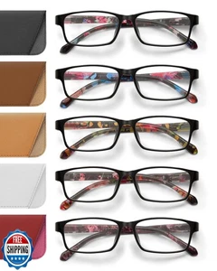 JOLISU Lesebrille für Damen, 5er Pack Blaulicht blockierende Lesebrille, Lightwe - Bild 1 von 5