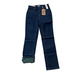 Pantalones de mezclilla forrados de lana para mujer LL Bean nuevos con etiquetas talla 6 precio de venta sugerido por el fabricante 69 USD  - Imagen 1 de 5