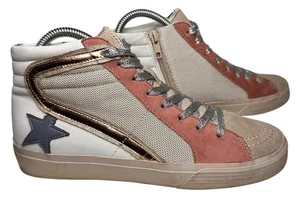 Shu Shop Damen-Sneaker Gr. 7 High-Top Stern Freizeit Seitenreißverschluss Rock Streetwear EG - Bild 1 von 11