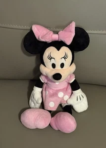 Disney 12 Zoll Minnie Mouse Puppe Stofftier rosa Kleid Schleife & Schuhe Plüsch weiches Kinderspielzeug - Bild 1 von 7