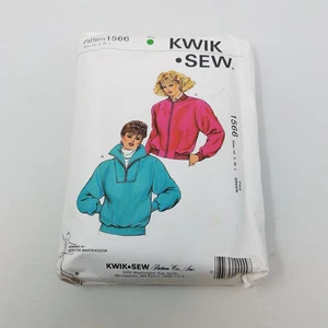 Kwik Sew 1566 Fleece Sweater Jacket Sweatshirt Sewing Pattern Womens XS S M L - Picture 1 of 4