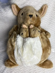 Vintage Plüsch Känguru M/L mit Joey Babys 18 Zoll Dayton Hudson 1978 bezaubernd💕 - Bild 1 von 7