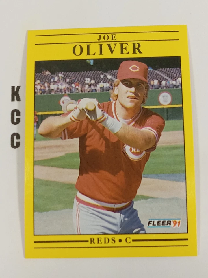 1991 Fleer MLB Baseball Cincinnati Reds #75 Joe Oliver - Image 1 of 2
