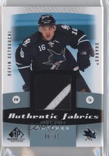 2010-11 SP Game Used Edition Authentic Fabrics /35 Devin Setoguchi #AF-SE Patch