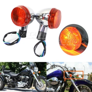 Front Orange Lens Turn Signal Blinker Light For Honda Shadow 400 750 VT750 04-07 - Picture 1 of 10