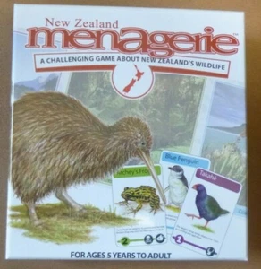NEW ZEALAND MENAGERIE CHALLENGING BOARD GAME ABOUT New Zealand WILDLIFE - Picture 1 of 2