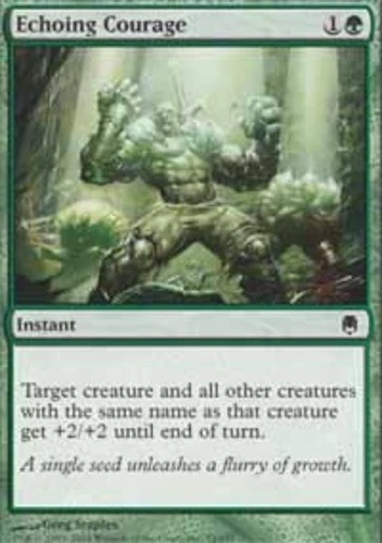 4 Echoing Courage ~ Near Mint Darksteel 4x x4 Playset MTG Magic Green Card Ultim - Image 1 of 1