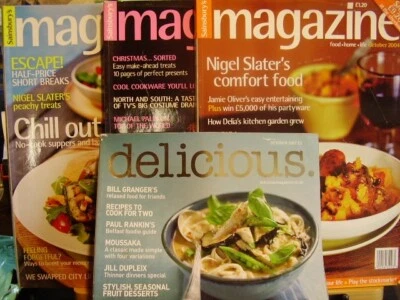 JOB LOT X 4 HOME MAGAZINES 1  X DELICOUS COOKING MAGAZINE & 3 X SAINBURY'S MAGS - Image 1 of 4