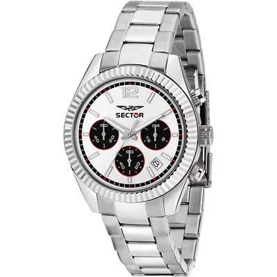 Orologio cronografo  uomo/ragazzo SECTOR 240 R3273640028  39 mm acciaio argento - Immagine 1 di 4
