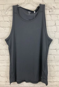 Men's Reflective UV-Protection Polyester Running Tank Top Black S Small - Picture 1 of 13