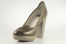 Lacoste Missie Gloss Cuero Mujer Zapatos Zapatillas con tacones altos marrón WOW