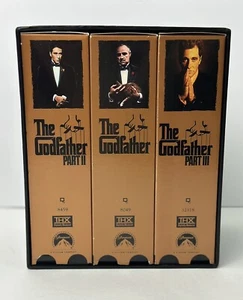The Godfather Trilogy Collection Parts I,II,III VHS, 6-Tape Set Full-Set CIB 🎬 - Picture 1 of 10