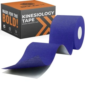 Boldfit Kinesiology Tape Dark Blue Color For Physiotherapy 2 Inches - Picture 1 of 1