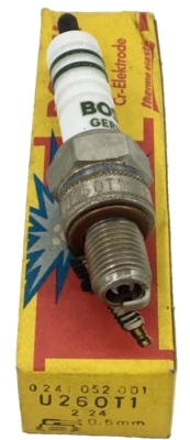 OEM BOSCH U260T1 / 0241052001 VINTAGE ENGINE REPLACEMENT SPARK PLUGS 0.6MM - Image 1 of 4