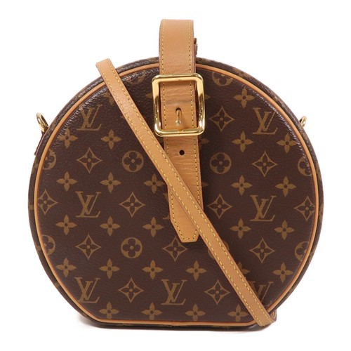 LOUIS VUITTON（LV） Borsa a tracolla Louis Vuitton LV GHW Petite Boite Chapeau M43514 monogramma marrone