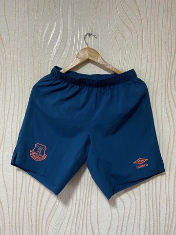EVERTON 2019 2020 AWAY FOOTBALL SOCCER SHORTS UMBRO sz S MEN NAVY Cover