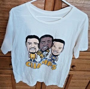 Golden State Warriors Curry Thompson Verde Para Hombre Camiseta Mediana Camiseta Blanca - Imagen 1 de 4
