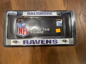 Baltimore Ravens Chrome License Plate Frame - Picture 1 of 2